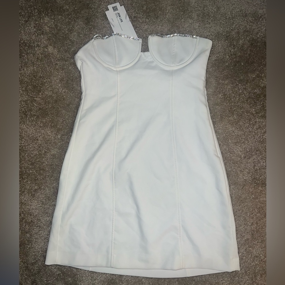 White Zara cocktail dress